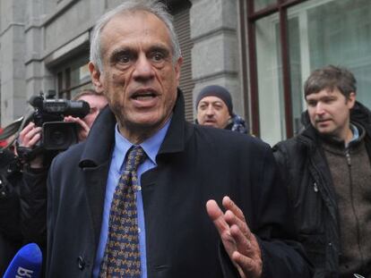 El ministro chipriota de Finanzas, Michael Sarris, en Moscú.