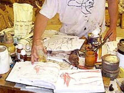 Miquel Barceló, en su estudio mallorquín.