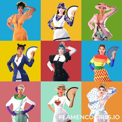 Colección virtual 'Flamenco Girls', de Manuel Fernández.