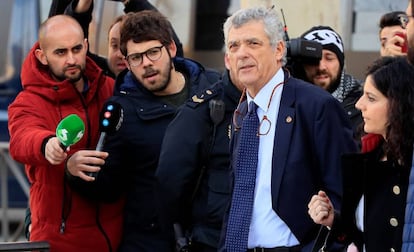 El expresidente de la Federación Española Ángel María Villar, a su llegada a la Audiencia Nacional.