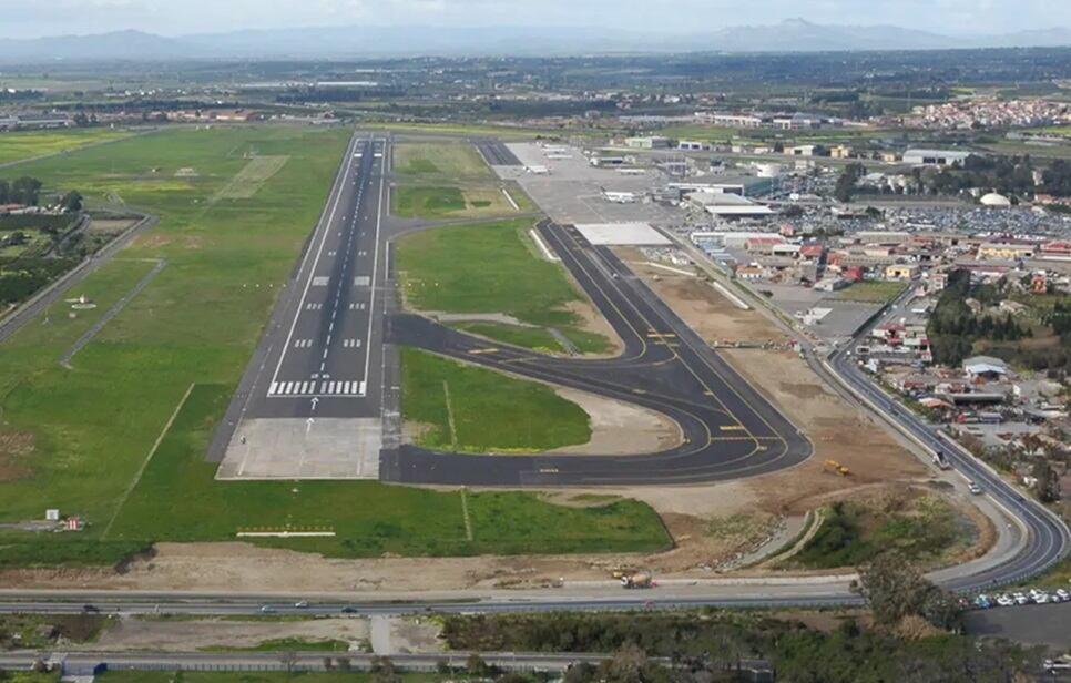 Vista general del aeropuerto de Catania-Fontanarossa, el de mayor tráfico de Sicilia (Italia).