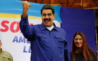 El presidente de Veneuzela, Nicolás Maduro y su esposa, Cilia Flores, esta semana.