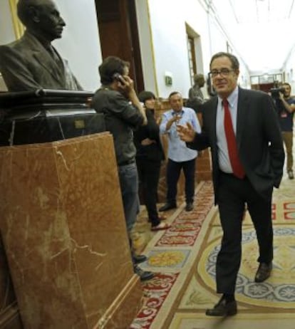 Pere Macias als passadissos del Congrés.