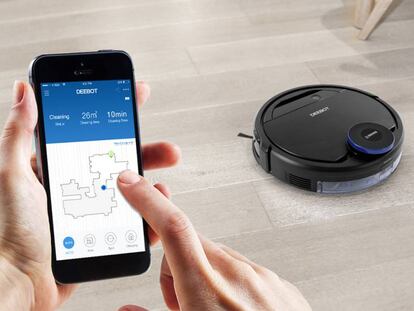 El robot aspirador doméstico Ecovacs Deebot Ozmo 930.