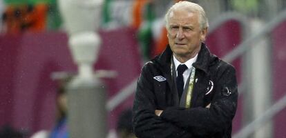 Trapattoni, durante el partido.