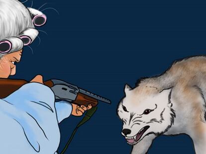 Una Caperucita Roja armada hasta los dientes