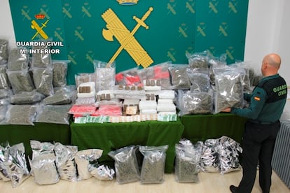 Más de 200 kilos de hachís y marihuana entre ajos