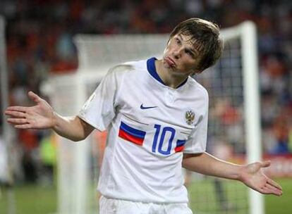 Arshavin tras marcar a Holanda.