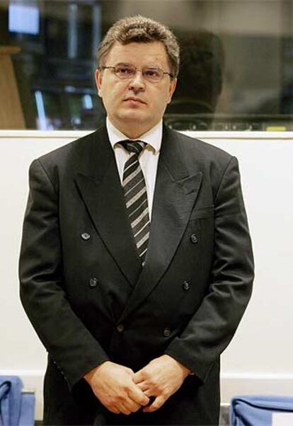 Milan Babic, ante el Tribunal de La Haya, el pasado mes de junio.
