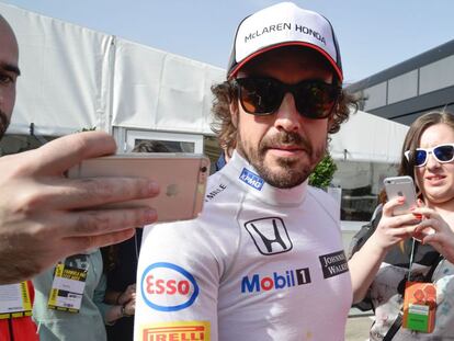 Fernando Alonso, este martes en Montmelo.