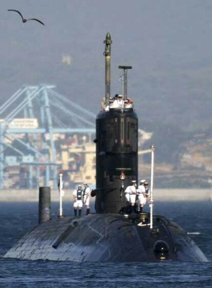 El 'Tireless' en Gibraltar, en una imagen de 2004