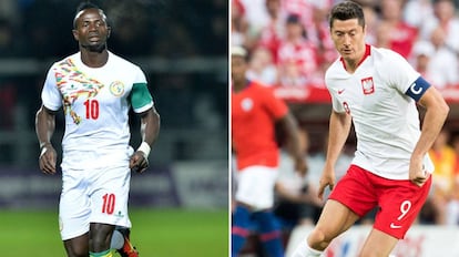 Mané e Lewandowski, destaques das seleções