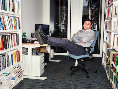 Thomas Piketty, fotografado na Escola de Economia de Paris, no dia 4 de novembro.