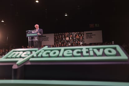 El exrector de la UNAM José Narro Robles participa en el lanzamiento de Colectivo por México, en Ciudad de México, este lunes.