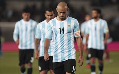 Mascherano tras la derrota de Argentina.