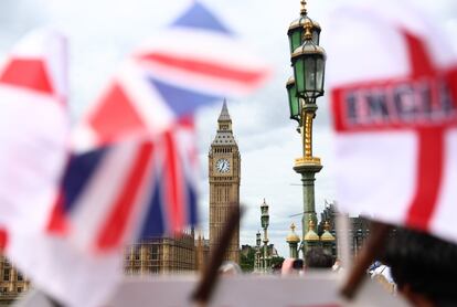 Torre del Parlamento de Westminster en Londres, el pasado 28 de junio.