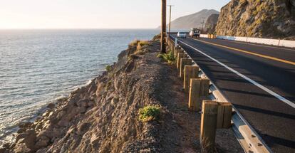 Carretera Costa Pacífico (California), en la que Flatiron va a realizar trabajos de mejora de las cunetas.