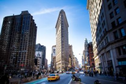 Vista del edificio Flatiron, en Manhattan (Nueva York).