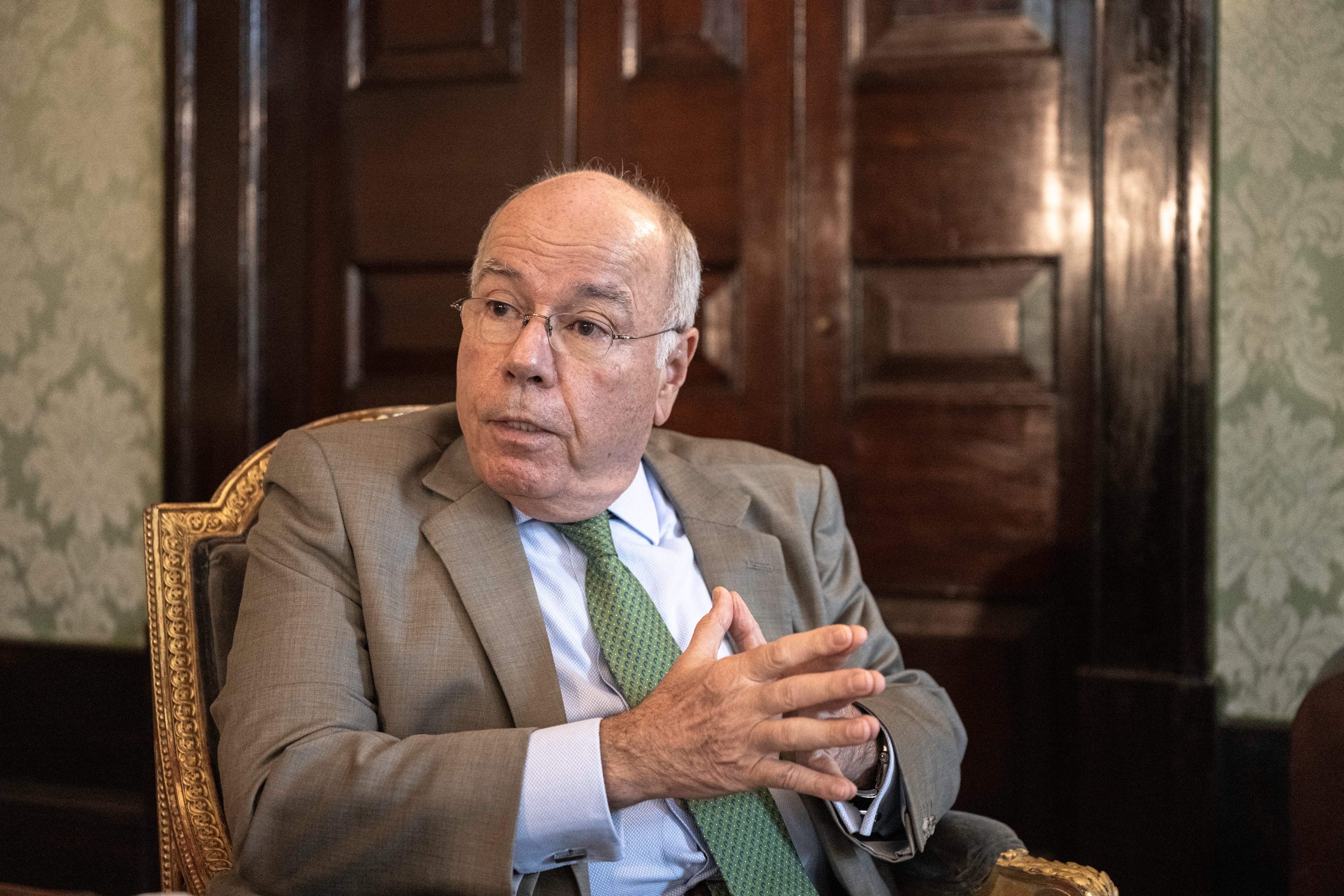 Vieira, ministro de Exteriores brasileño, este viernes durante la entrevista, en Río de Janeiro.