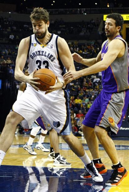 Marc Gasol, en un momento del partido frente a Phoenix.