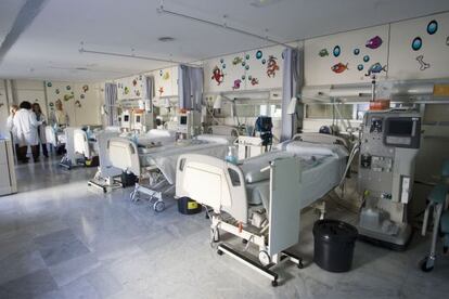 Unitat maternoinfantil de l'Hospital Vall d'Hebron de Barcelona.