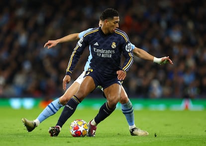 Jude Bellingham durante el partido de los cuartos de final de la Champions League ante el Manchester City.