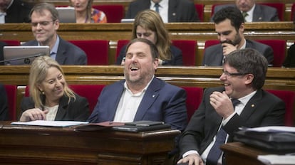 Pleno en el Parlament de Catalu&ntilde;a.