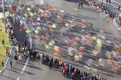 La edició 38 de a Marató de Barcelona ha deixat imatges com aquesta.