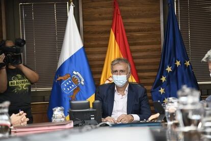 El presidente de Canarias, Ángel Víctor Torres, este jueves en Consejo de Gobierno
CEDIDO POR GOBIERNO DE CANARIAS
  (Foto de ARCHIVO)
01/01/1970