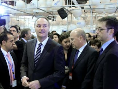 El presidente de la Generalitat, Alberto Fabra, este jueves en Fitur.