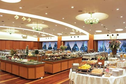 El fastuoso buffet del hotel Nishimuraya Shogetsutei