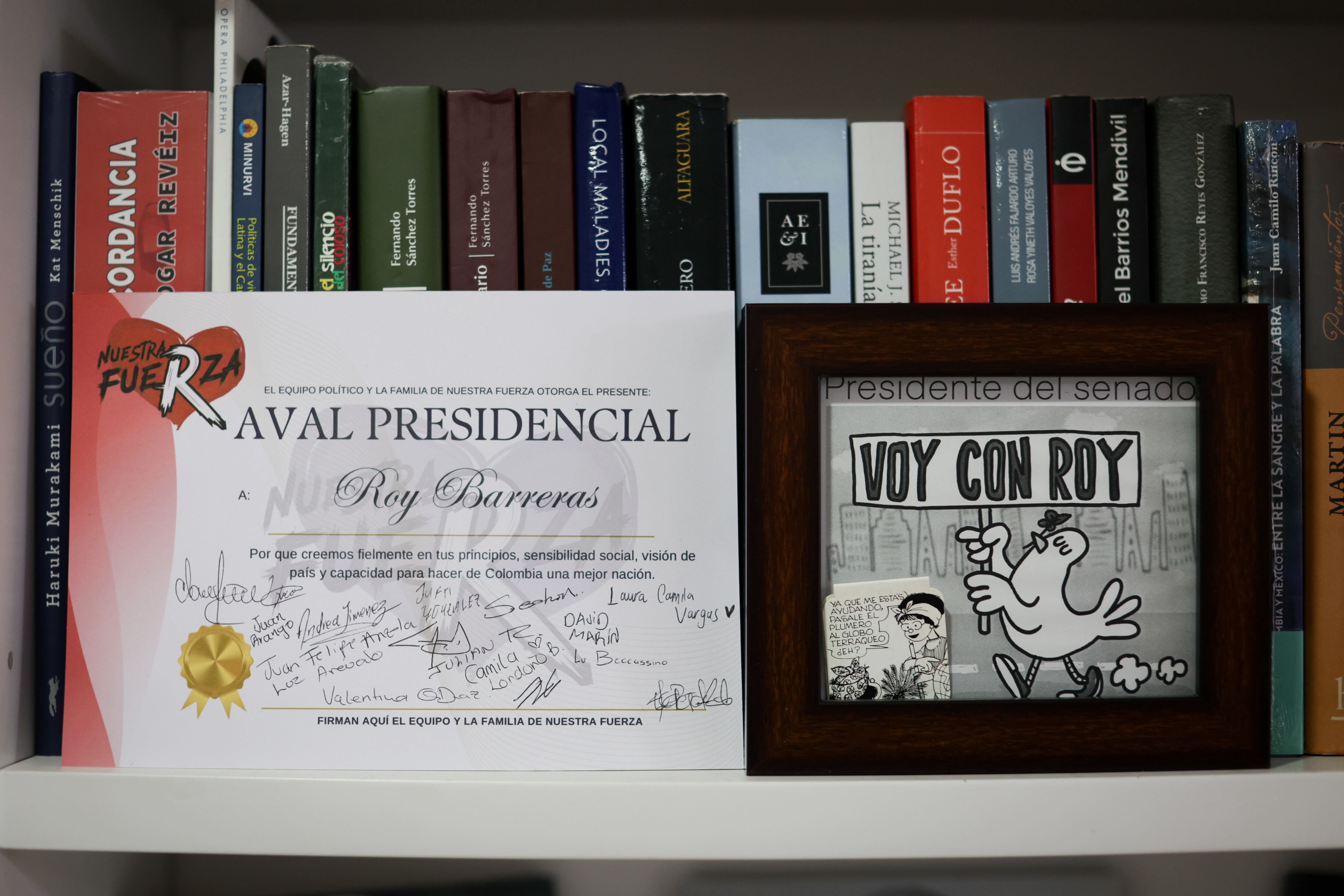 Aval presidencial otorgado a Roy Barreras por La Fuerza de la Paz.