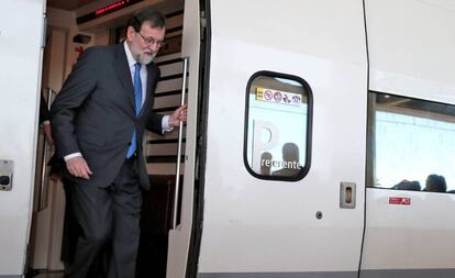 Mariano Rajoy inaugura la línia d'AVE entre València i Castelló.