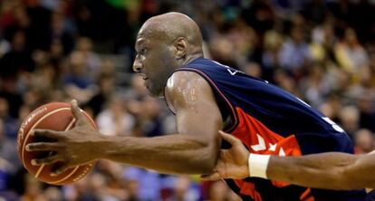 Lamar Odom, en el partido que disputó contra el Valencia.