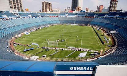 Una vista del estadio Azul