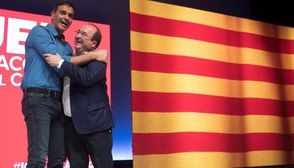 Pedro Sánchez i Miquel Iceta, en una imatge del març.