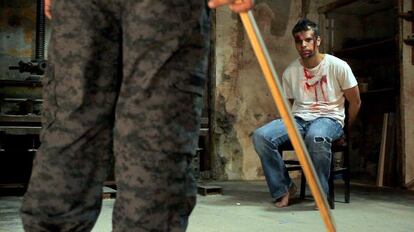 Un fotograma del cortometraje "La gota".