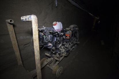 Motocicleta que Joaquin Guzmán Loera usó durante su escape de la cárcel del Altiplano