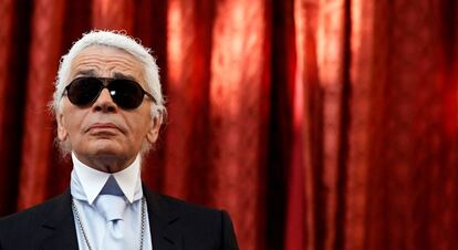 El diseñador Karl Lagerfeld, en París, en 2010.