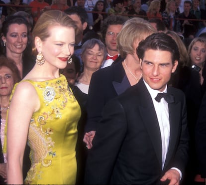 Nicole Kidman y Tom Cruise en los Oscar 1997.