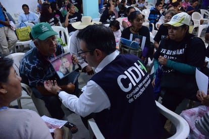 Visita da CIDH a Iguala, México, em setembro de 2015.