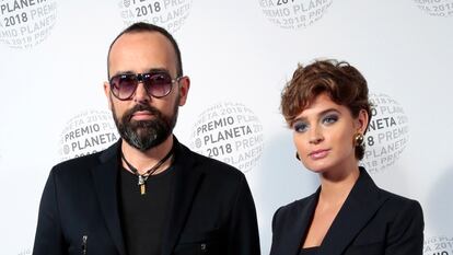 Risto Mejide y Laura Escanes en una entrega de premios en Barcelona en octubre de 2018.
