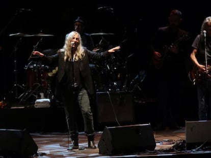 Patti Smith, en un momento del concierto