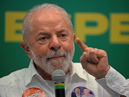 El expresidente de Brasil y candidato a las presidenciales del domingo, Luiz Inácio Lula da Silva,