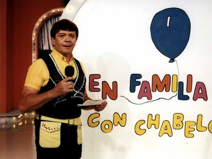 Chabelo durante una grabación en Televisa.