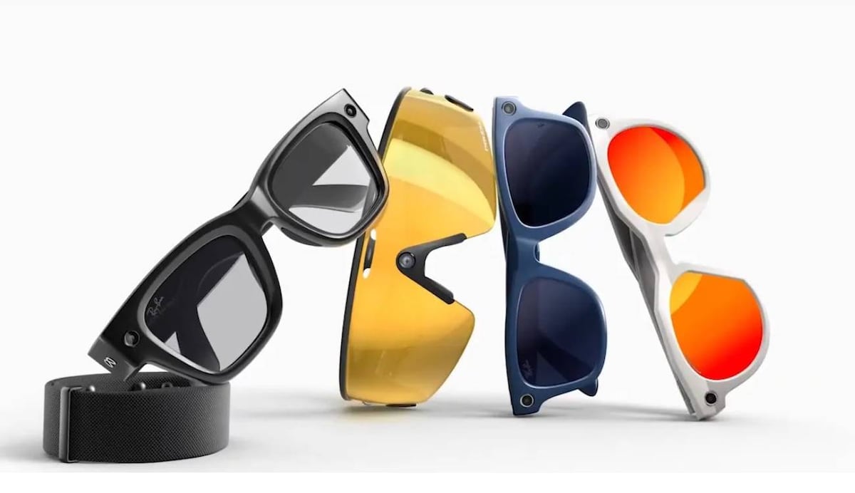 Meta publica una imagen de sus próximas gafas inteligentes con pantalla ...