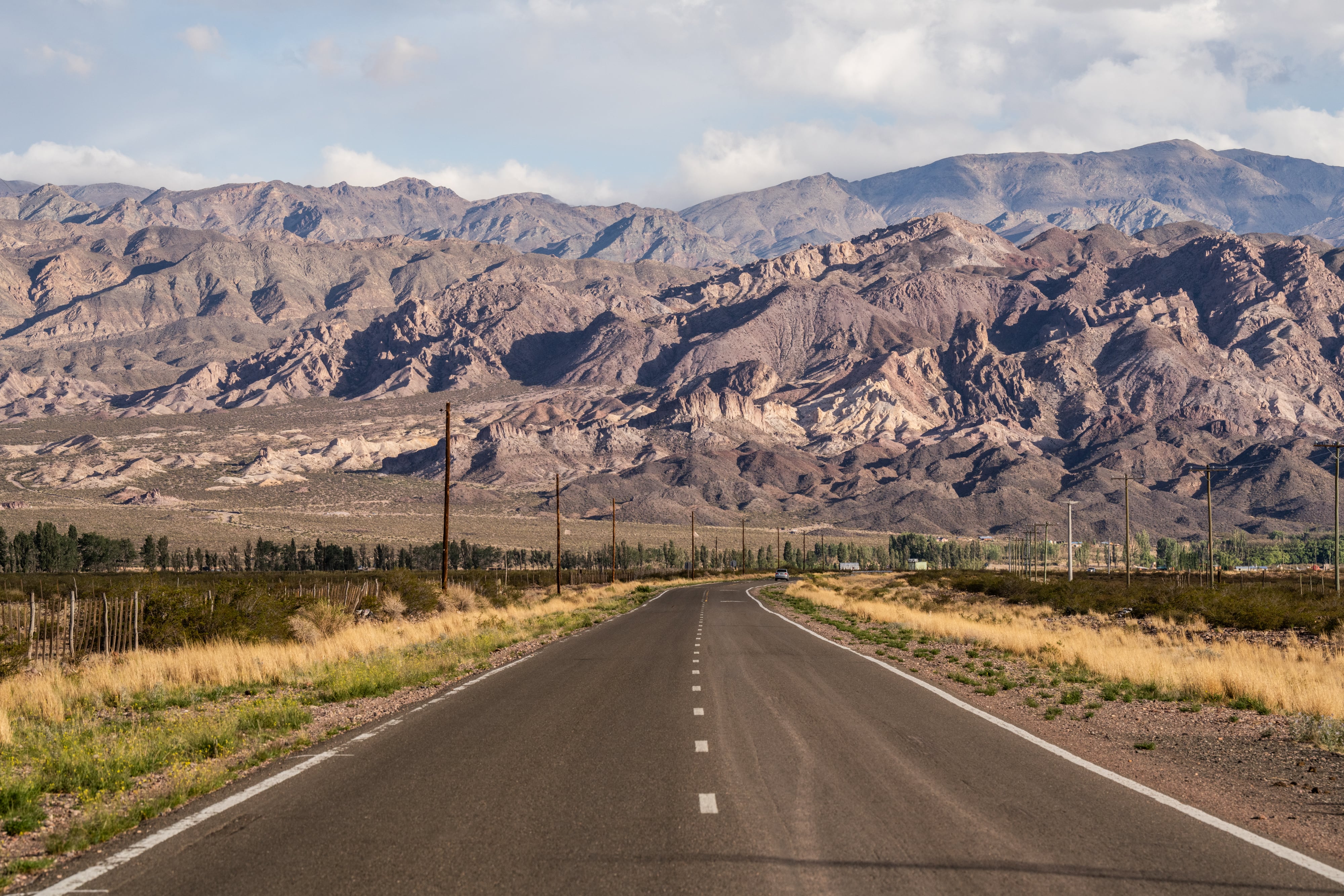 Vista de Uspallata, en el departamento Las Heras, provincia de Mendoza, el 14 de diciembre de 2025.