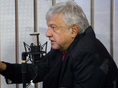 López Obrador, durante una entrevista. 