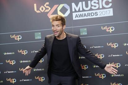 Pablo Alborán, en Los 40 Music Awards.