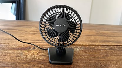 Este ventilador tiene mucha estabilidad y puede usarse en varias posiciones.